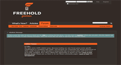 Desktop Screenshot of forums.freeholdentertainment.com