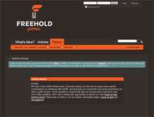 Tablet Screenshot of forums.freeholdentertainment.com